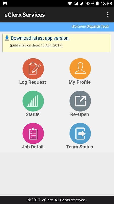 Dispatch Support CX screenshot 2