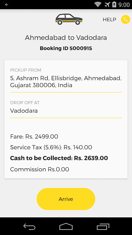OneWay.Cab Partner screenshot 4