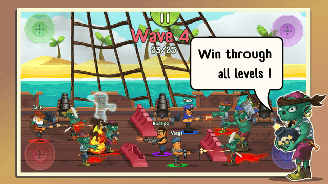 Four guys & Zombies: 4 players screenshot 4