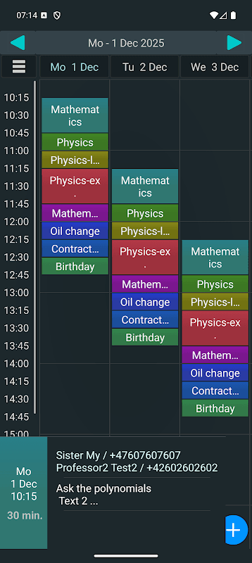 Calendar screenshot 3