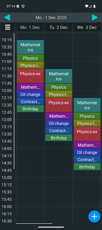Calendar screenshot 1