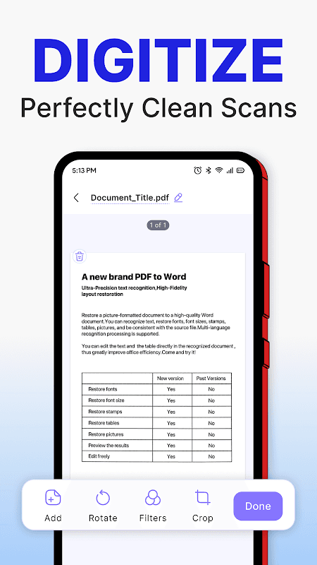 PDF Scanner: Document scanner + OCR Free screenshot 2