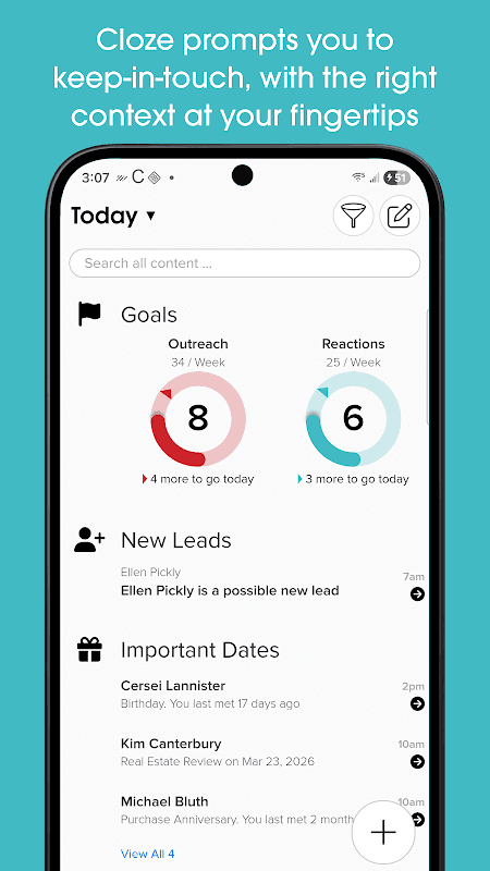 Cloze Relationship Management screenshot 2