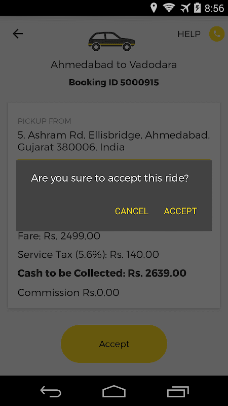 OneWay.Cab Partner screenshot 1