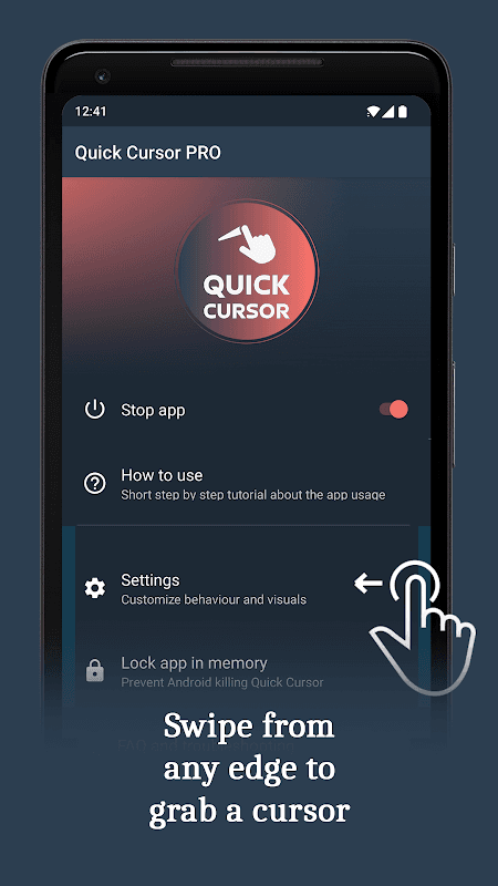 Quick Cursor: One-Handed mode screenshot 2