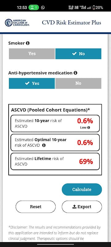 ASCVD Risk Estimator Plus screenshot 6