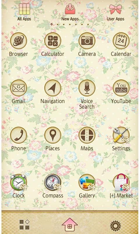 Wallpaper Theme Petit Floral screenshot 3