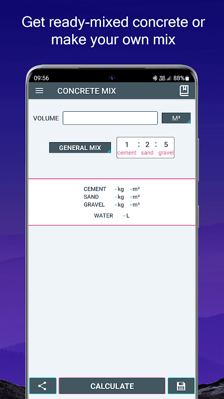 Concrete Calculator screenshot 3