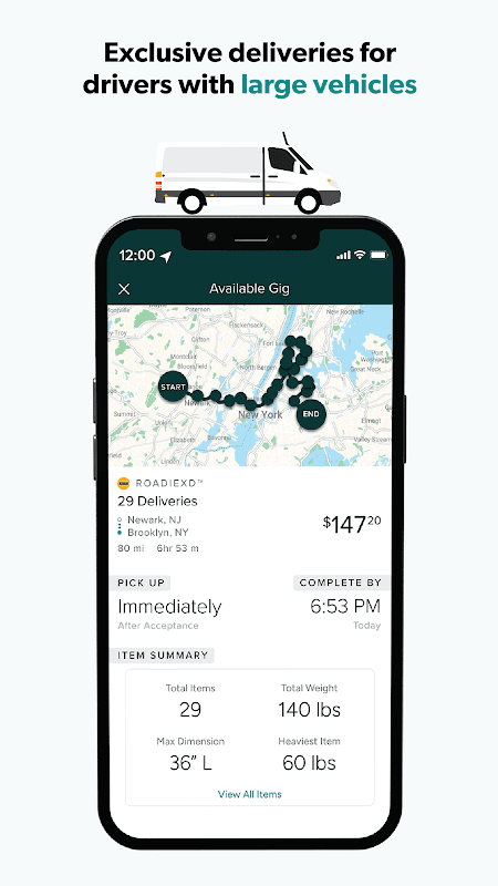 Roadie Driver screenshot 4