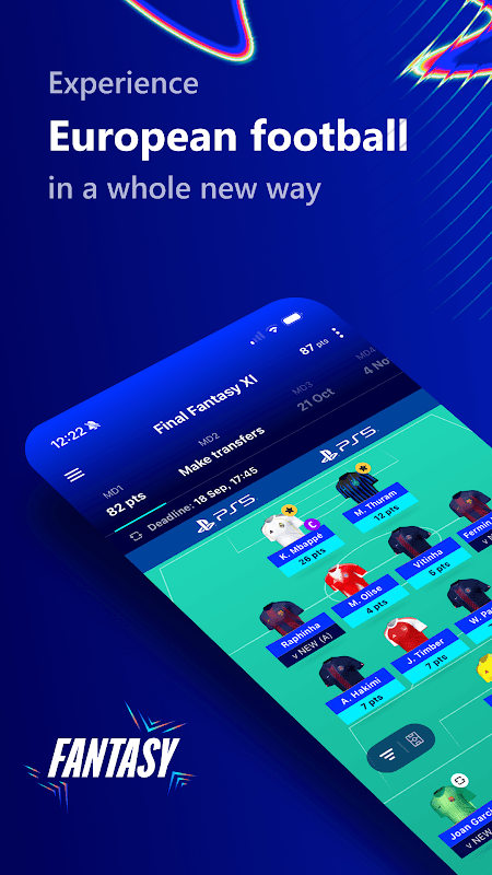 UEFA Gaming: Fantasy Football screenshot 1