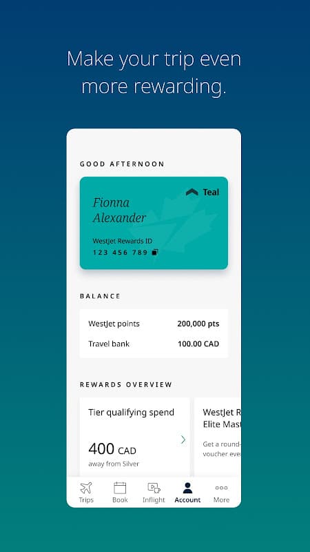 WestJet screenshot 6