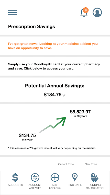 My Benefits Accounts screenshot 2