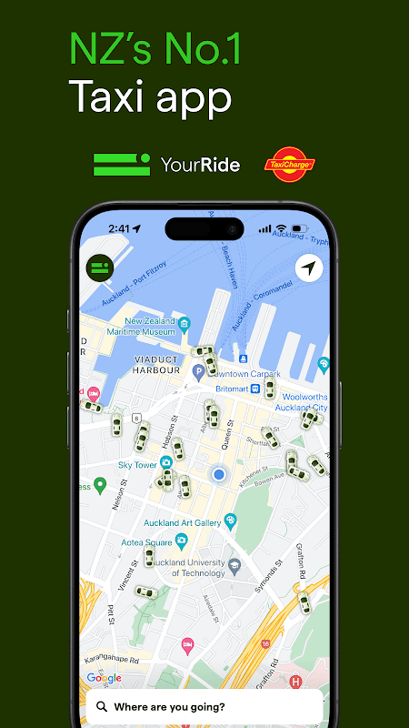 YourRide - NZ’s No.1 Taxi App screenshot 1