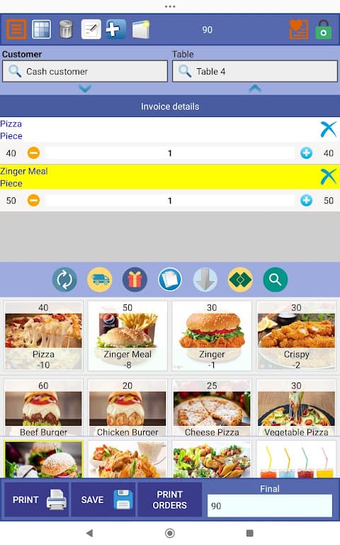 Golden Point of Sale screenshot 2