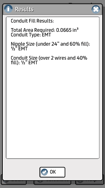 Prysmian Group Conduit Fill screenshot 4