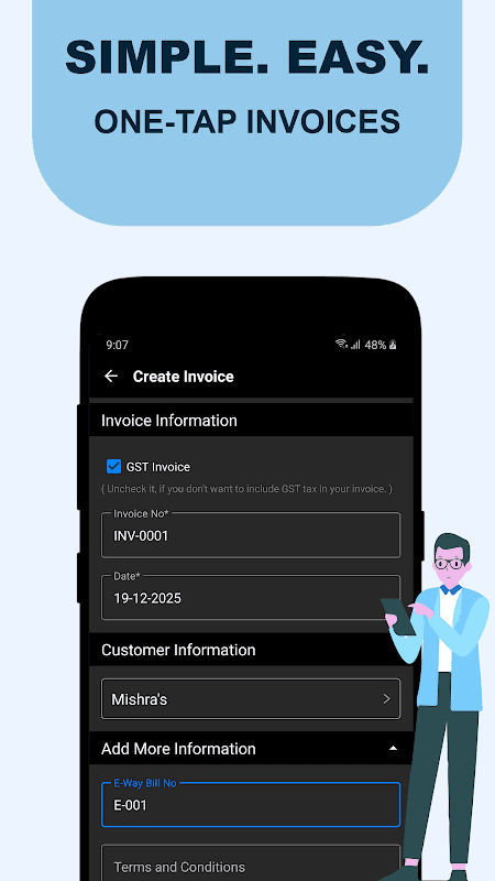 Gst invoice and billing app free screenshot 2