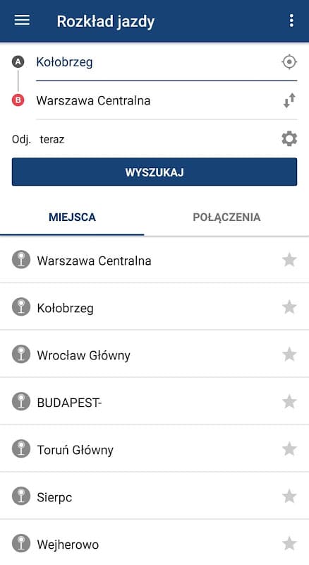 rozklad-pkp screenshot 5