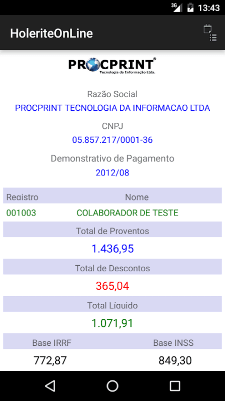 HoleriteOnLine screenshot 5