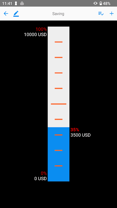Goal gauge screenshot 2