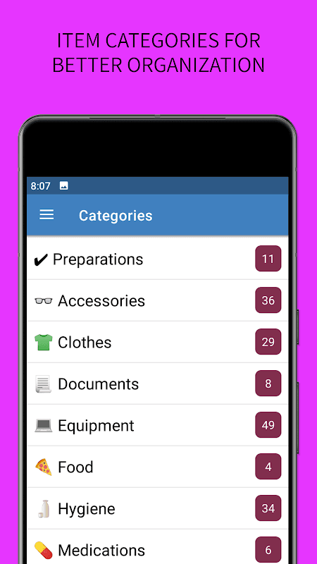 SmartPack - packing lists screenshot 5