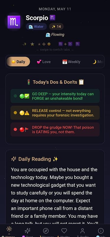Daily Horoscope & Tarot screenshot 2