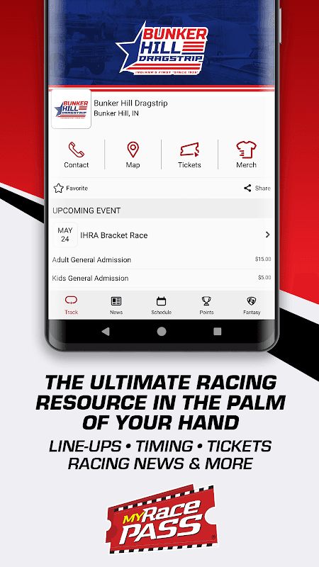 MyRacePass - The Official MRP App screenshot 1