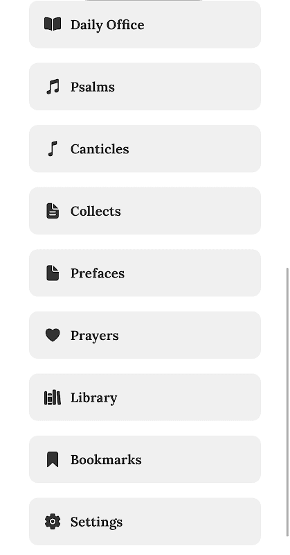 electronic Common Prayer screenshot 2