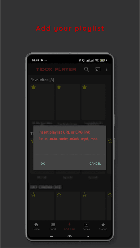 IPTV Tidox Player - Play, Download or Cast screenshot 2
