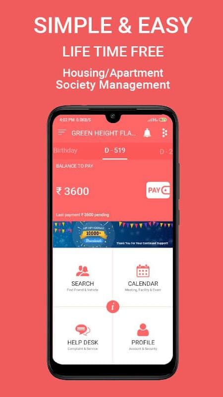 SnB - Housing Society Mgmt App screenshot 1