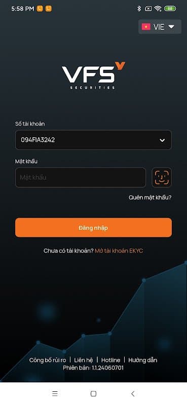 VFS Mobile screenshot 1