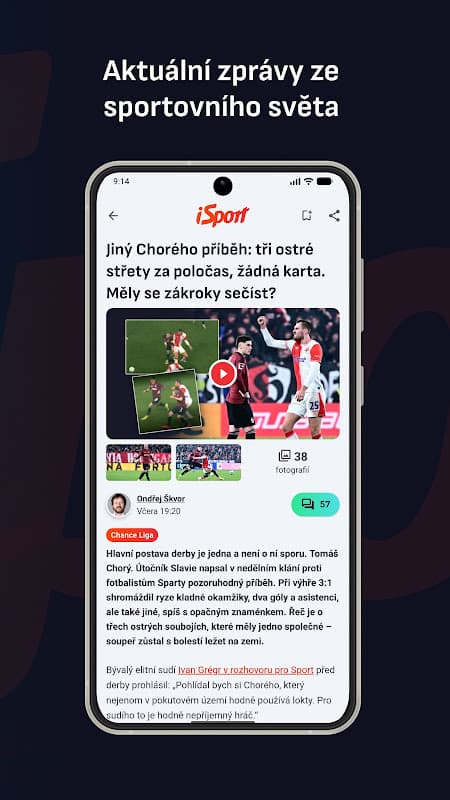 iSport.cz: sportovní zprávy screenshot 3