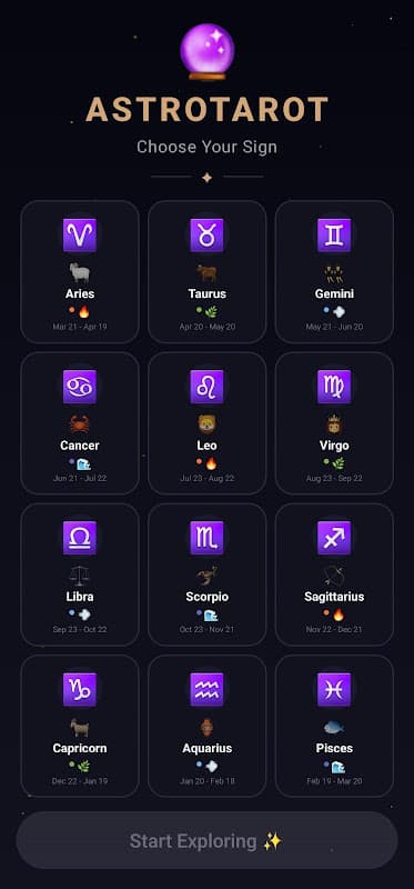 Daily Horoscope & Tarot screenshot 1