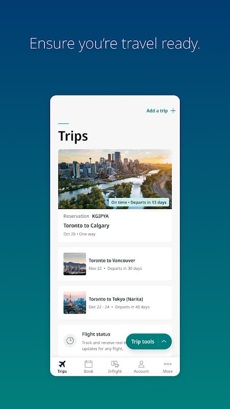 WestJet screenshot 3