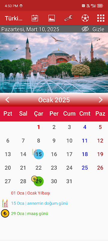 Turkey Calendar 2024 screenshot 2