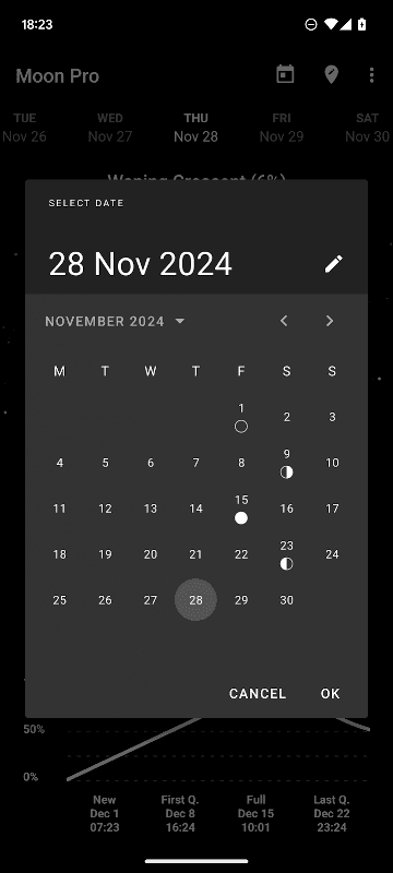 My Moon Phase - Lunar Calendar & Full Moon Phases screenshot 3