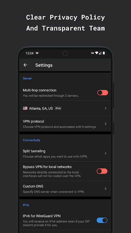 IVPN screenshot 4