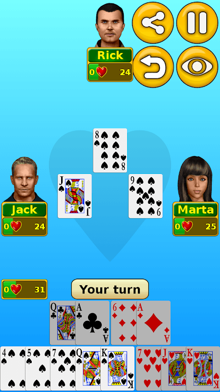 Hearts screenshot 1