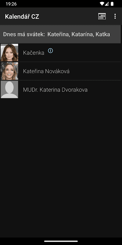 Kalendář CZ screenshot 5