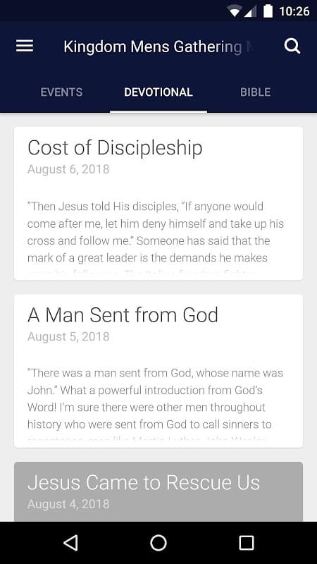 Kingdom Men's Gathering screenshot 3