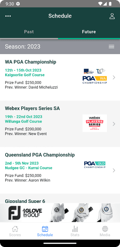 PGA Tour of Australasia screenshot 2