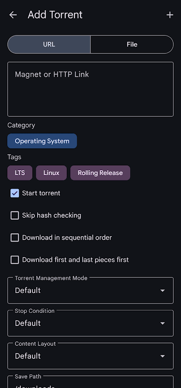 qBitController screenshot 4