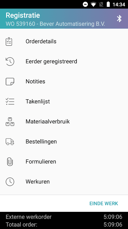 Powerall Werkbon screenshot 1