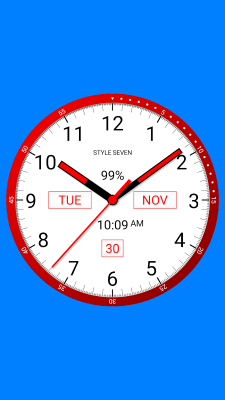 Color Analog Clock-7 screenshot 1