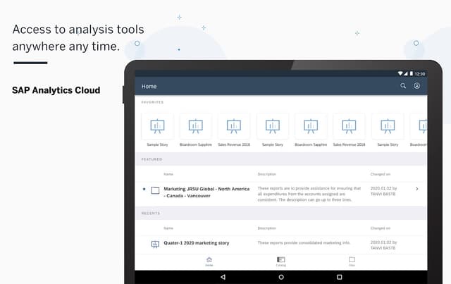 SAP Analytics Cloud screenshot 4