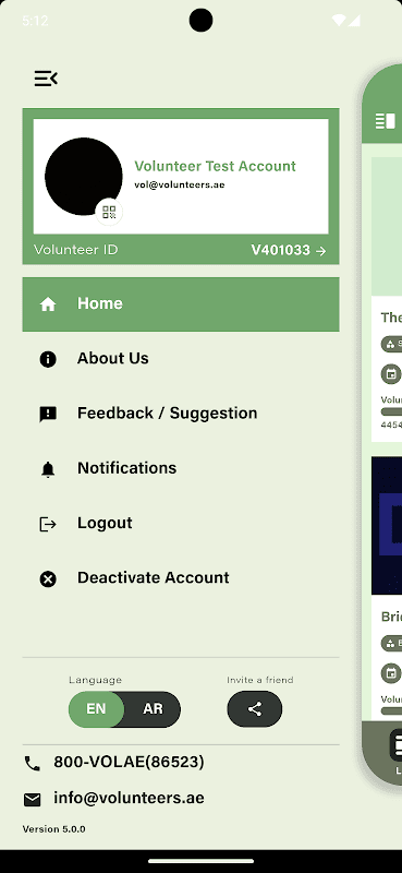 Volunteers.ae screenshot 2