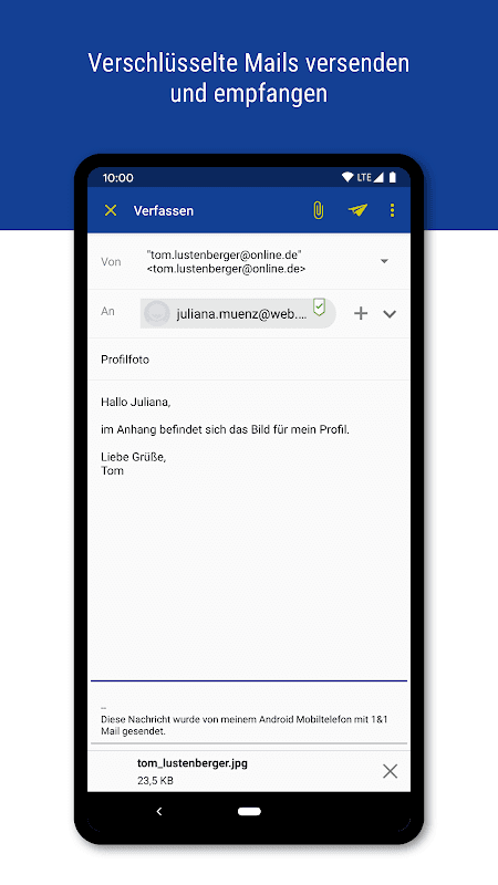 1&1 Mail screenshot 3