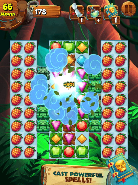 Jungle Mash - Match 3 Jewels screenshot 1