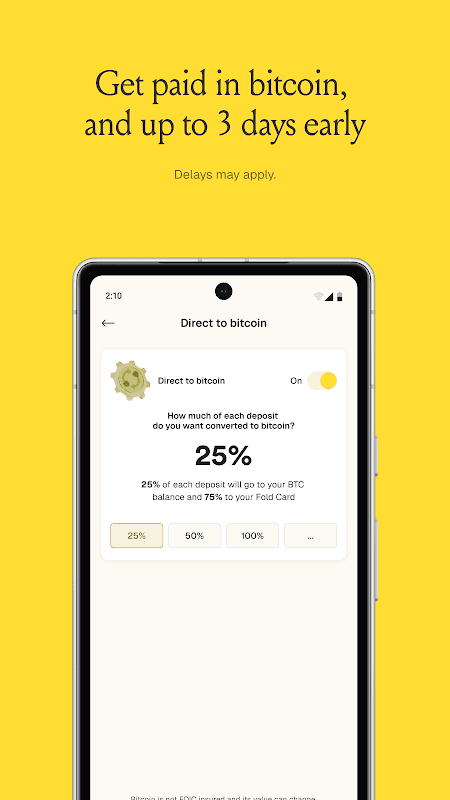 Fold: Bitcoin Personal Finance screenshot 5