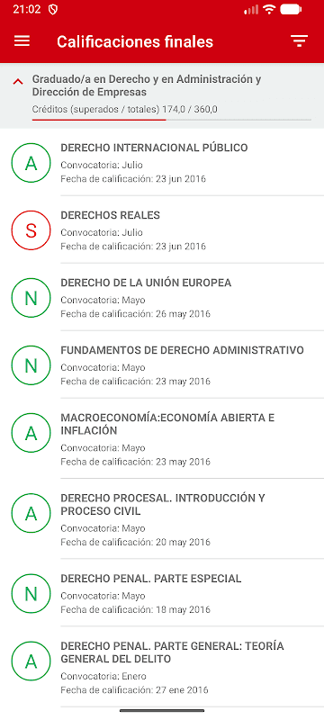 UPNA Academic Mobile screenshot 2