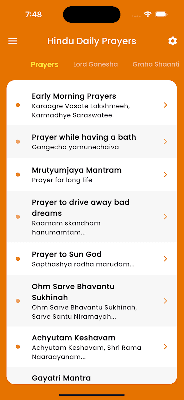 Hindu Daily Prayers screenshot 1